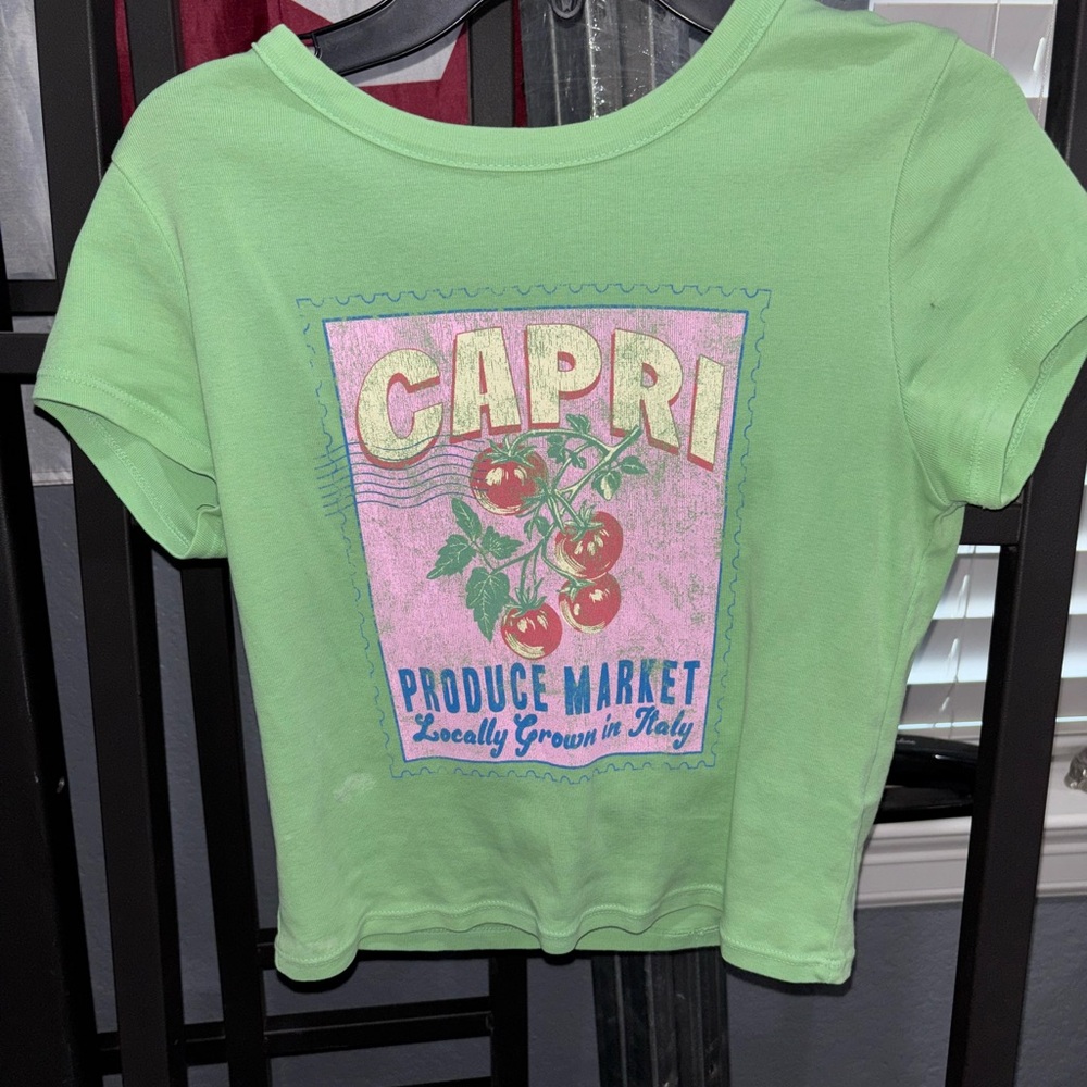 Altar'd State Green Capri Tee